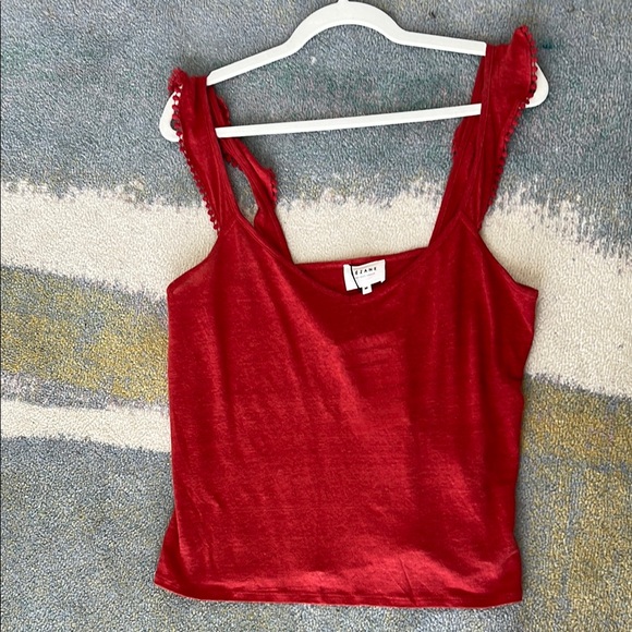 Sézane Poppy Red Tank Top (M) - Picture 7 of 9